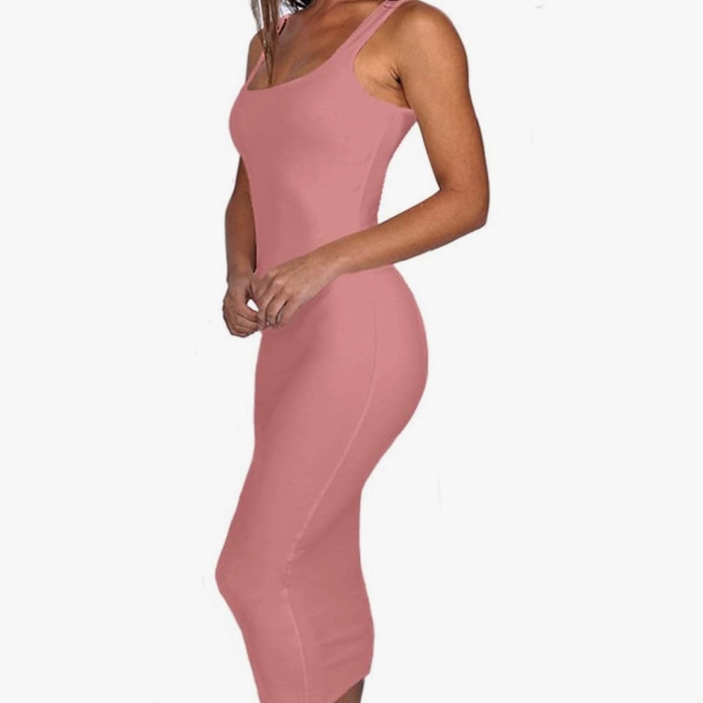Women's Basic Tank Bodycon Sleeveless Solid Casual Long Dress